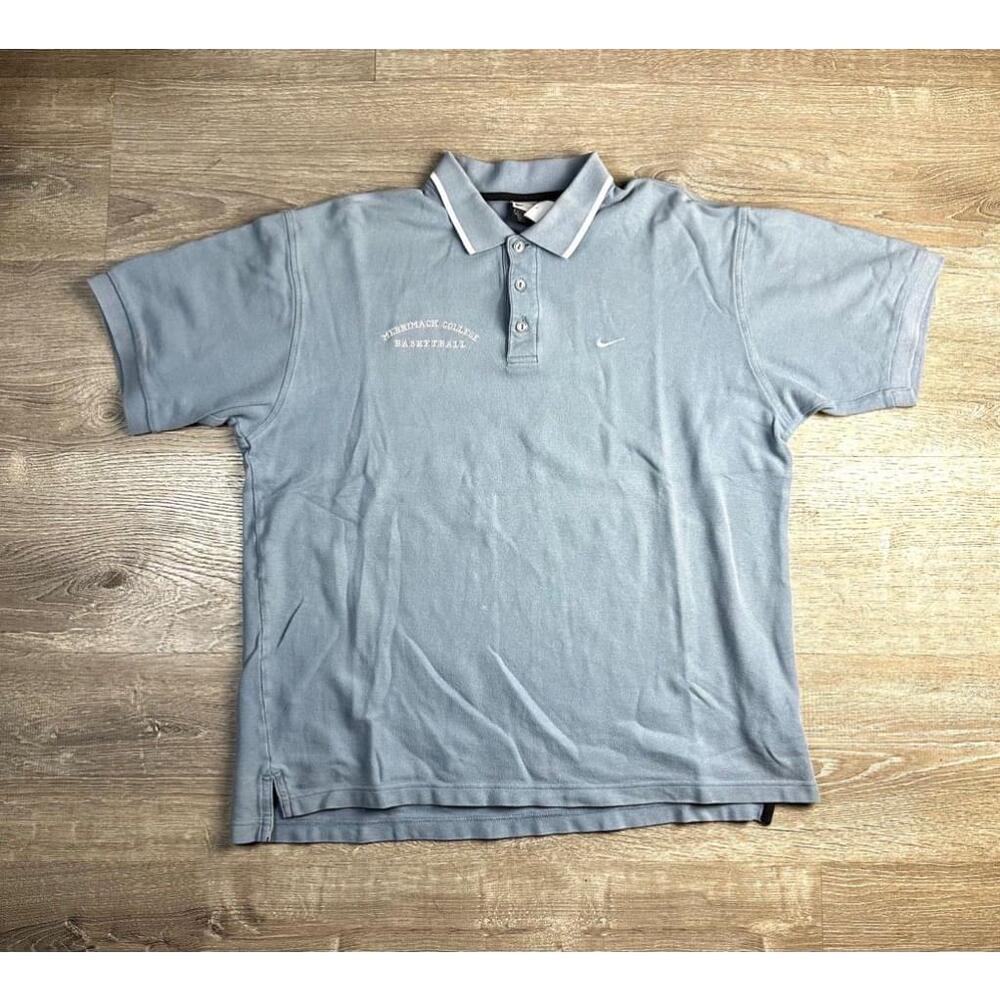 Vintage Blue Nike Polo Shirt Large